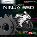 Sprocket For Kawasaki Ninja 650 (2011 Onwards) - Front - CPF565.15T - CRANK1