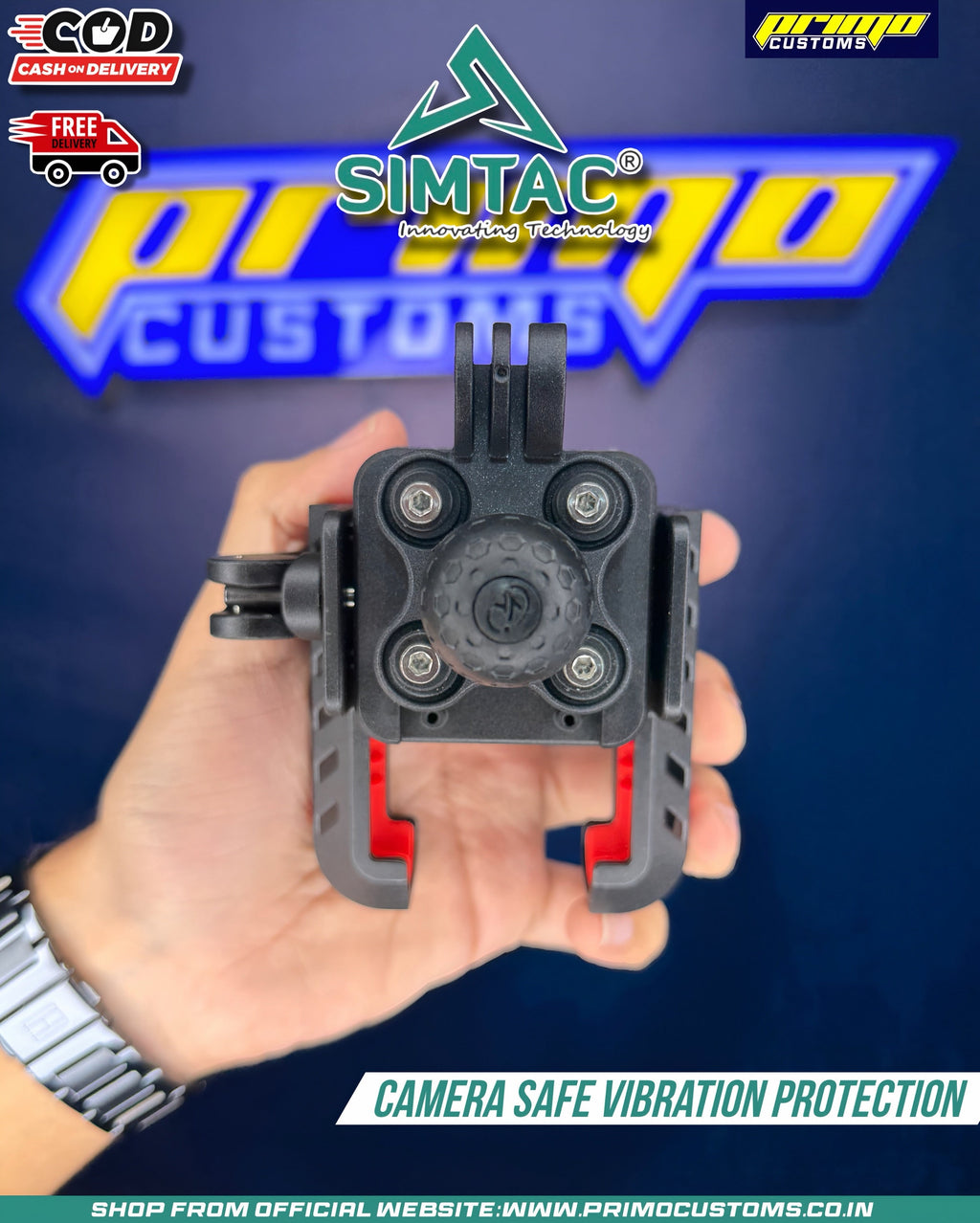 Simtac quick lock jaw grip pro+ with vibration damper (JQL2-PRO)