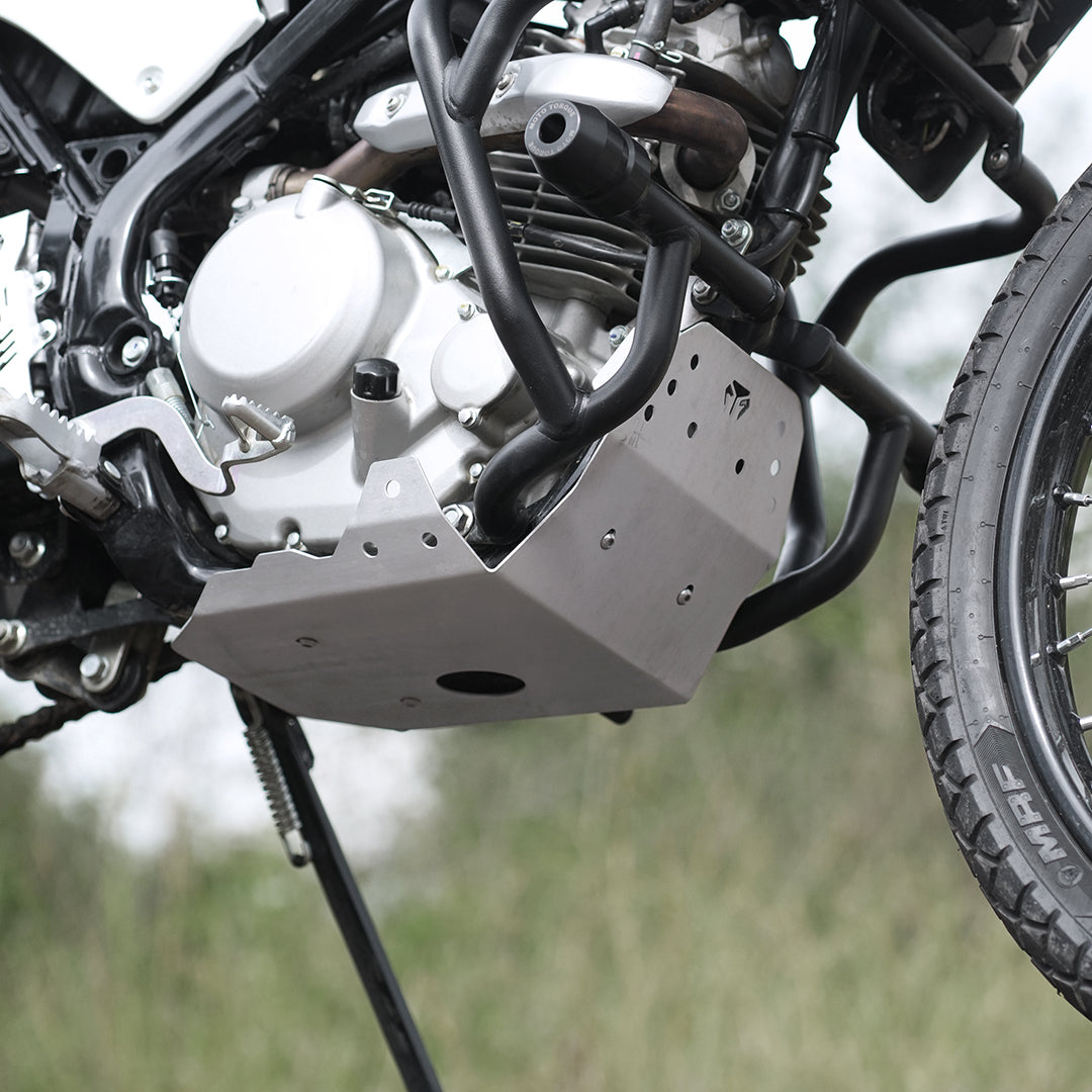SUMP GUARD ALUMINIUM v.1 FOR KAWASAKI KLX 230 COMPATIBLE ONLY WITH MOTO TORQUE CRASH GUARD