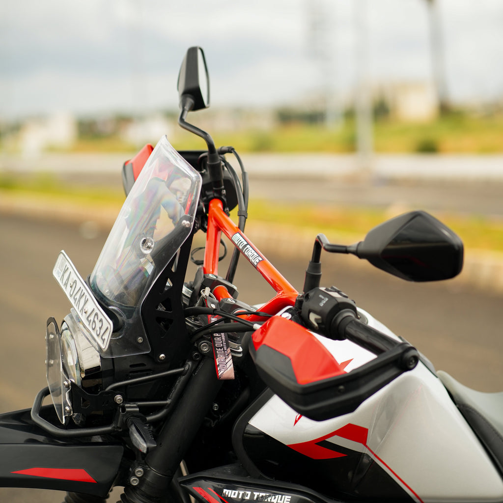 HANDLE BAR INCLUDING CLUTCH CABLE  FOR XPULSE 210 (RED)