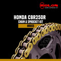 Honda CBR 250 Rolon Brass chain & Sprocket kit