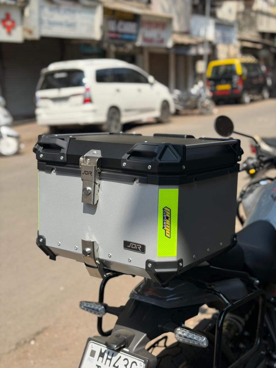 JDR 47L ABS TOP BOX SILVER