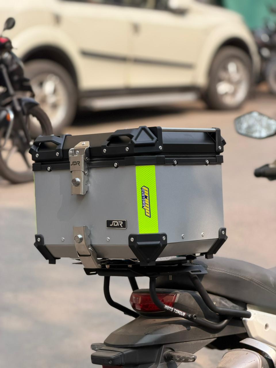 JDR 47L ABS TOP BOX SILVER