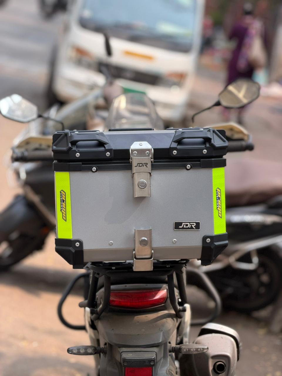 JDR 47L ABS TOP BOX SILVER