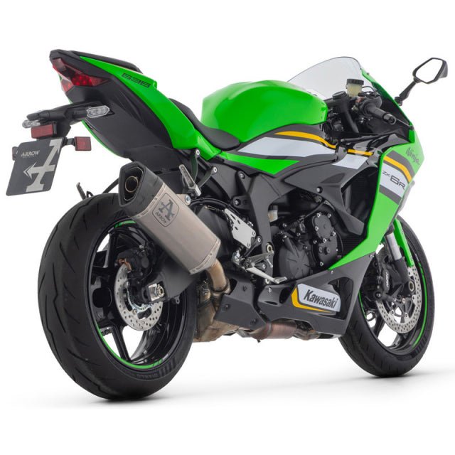Kawasaki ZX6R 2024+ Arrow Pro Race Titanium Slip-On Exhaust – 71509PT