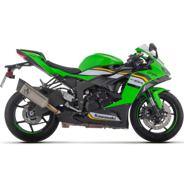 Kawasaki ZX6R 2024+ Arrow Pro Race Titanium Slip-On Exhaust – 71509PT