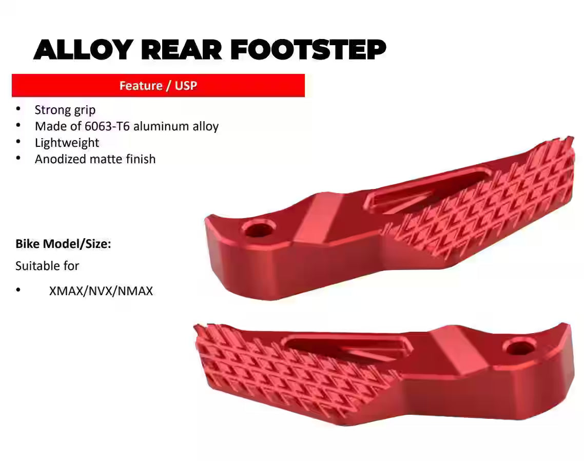 RCB ALLOY REAR FOOTSTEP AEROX 155 01FS011