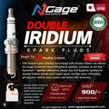NGage Double Iridium Spark Plugs for Harley Davidson X440 / X440T - BN8RTIIA-9