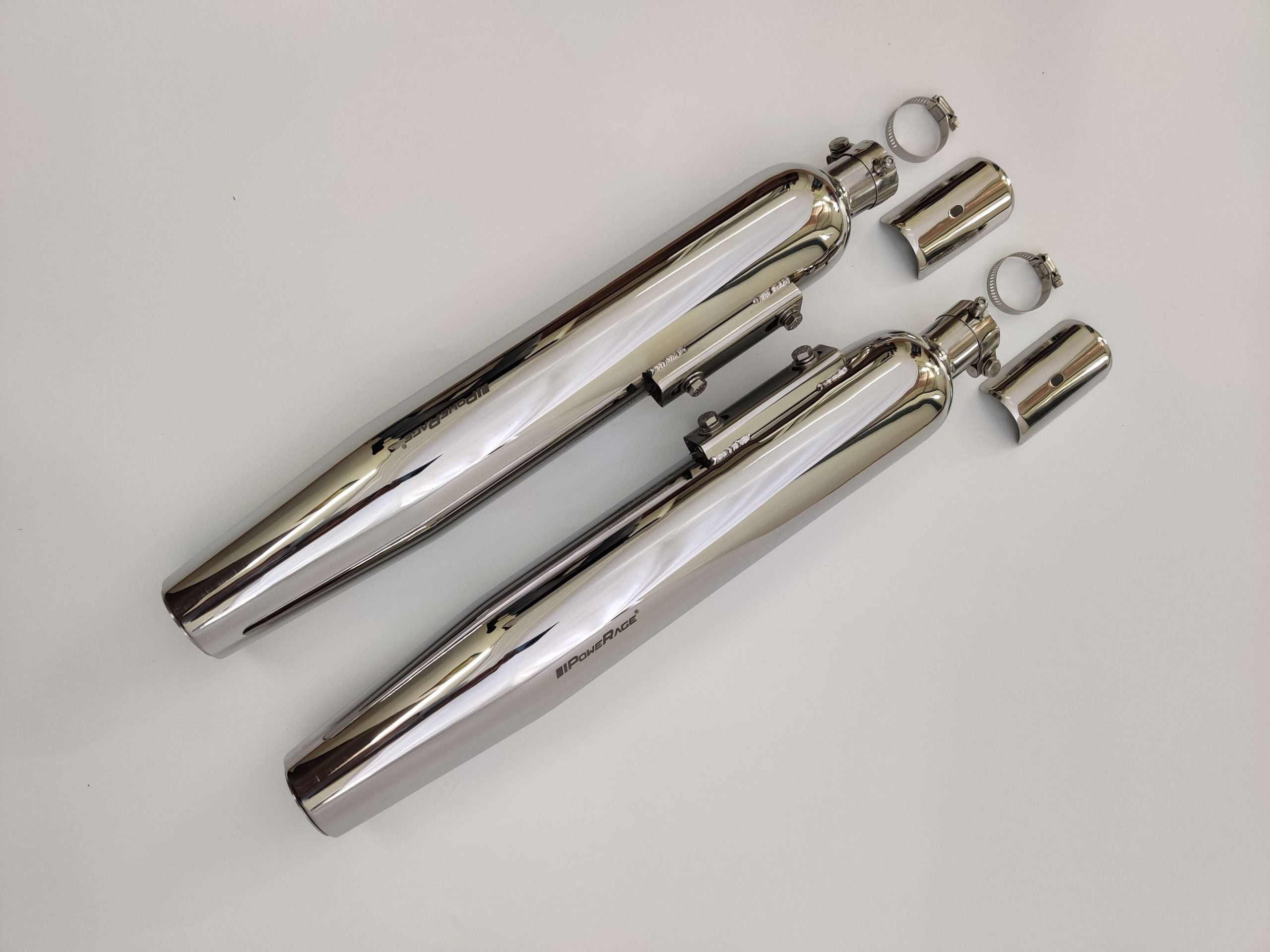 Powerage Slipon Exhausts for Super Meteor 650 - Polished