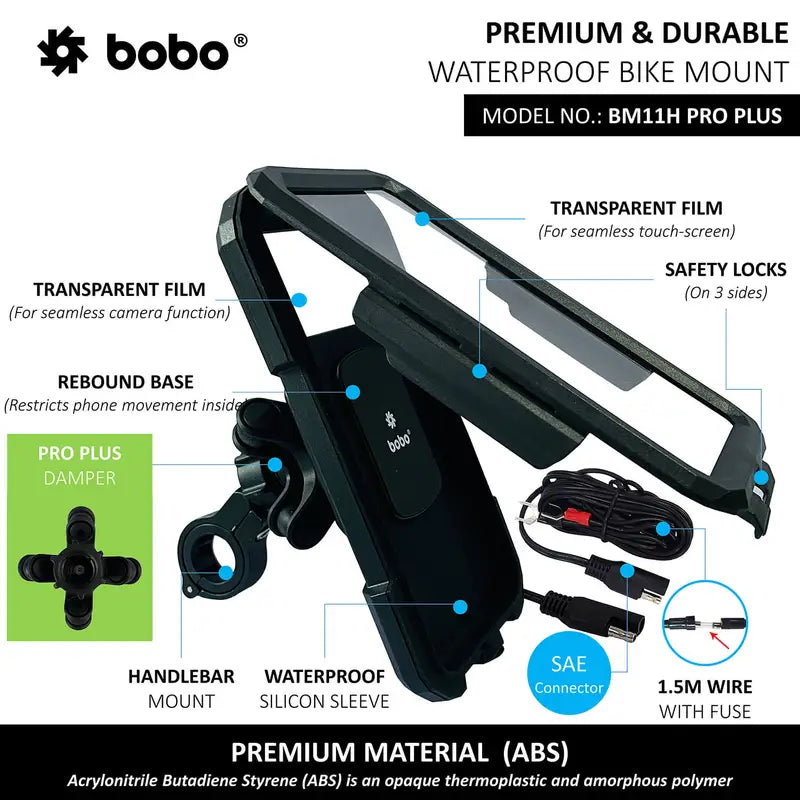 Bobo BM11H Pro Plus Fully Waterproof Phone Holder