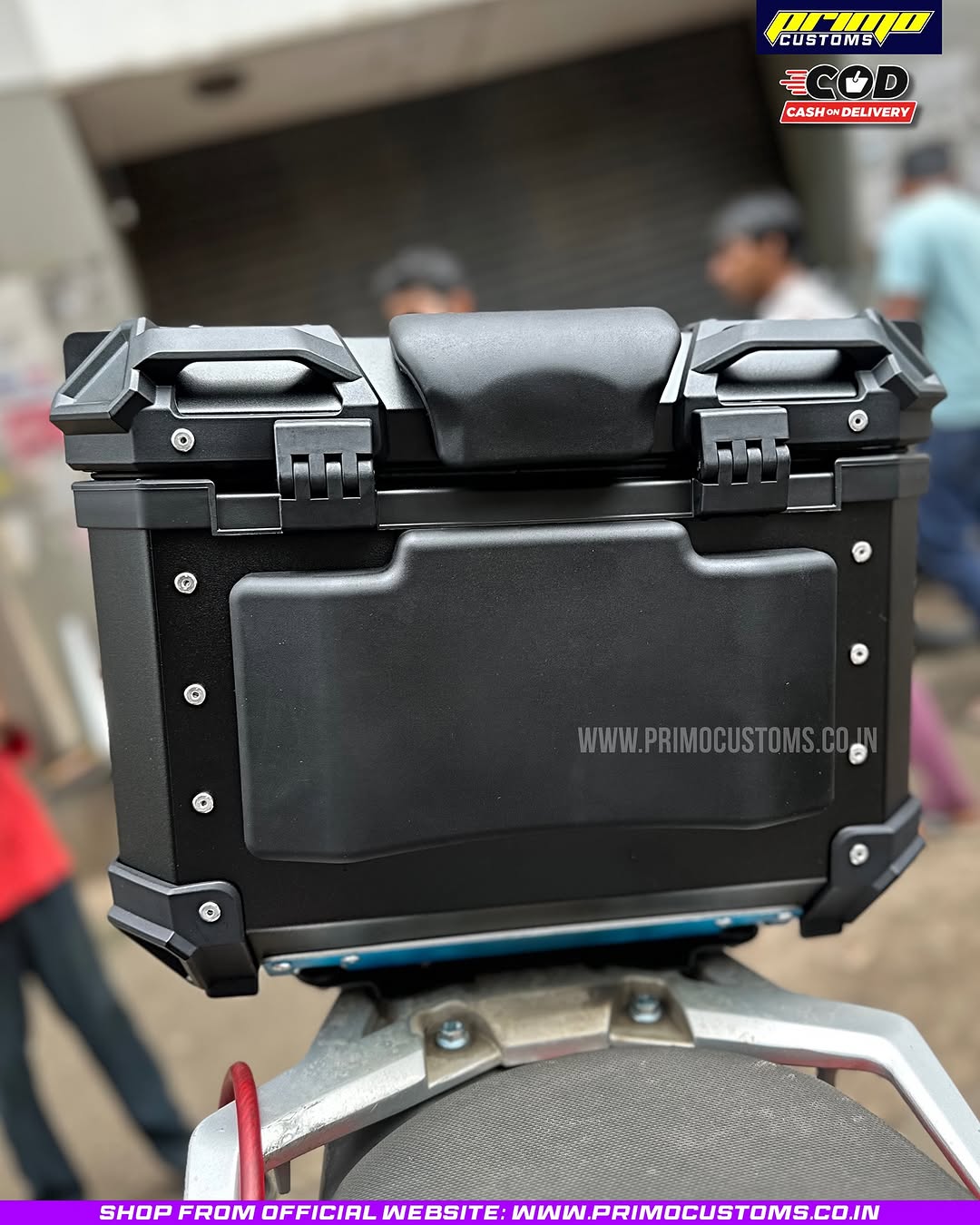 Fauvism Fingerprint Aluminium Top Box 45L