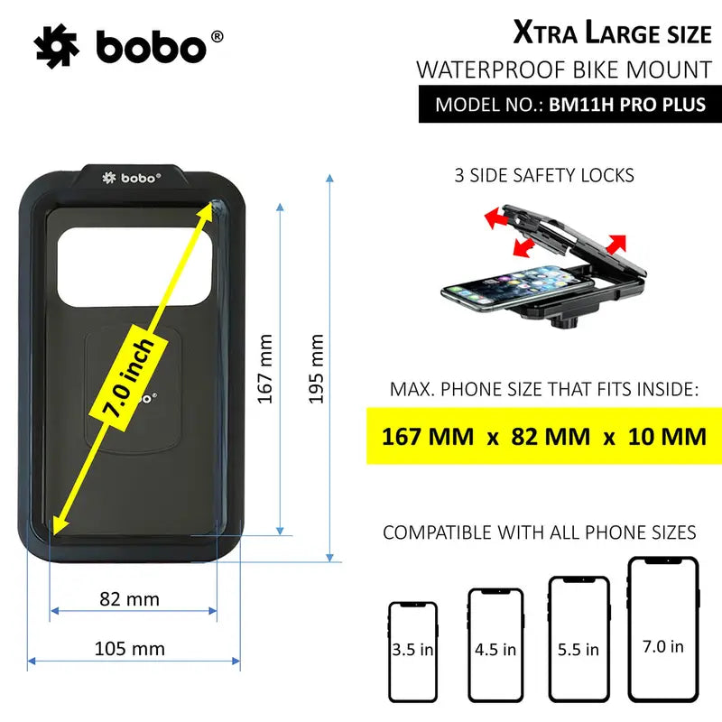 Bobo BM11H Pro Plus Fully Waterproof Phone Holder