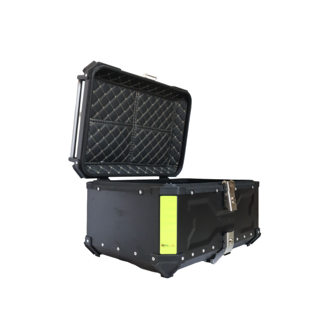 Fauvism Aluminum Top Box - 65 Liters Black
