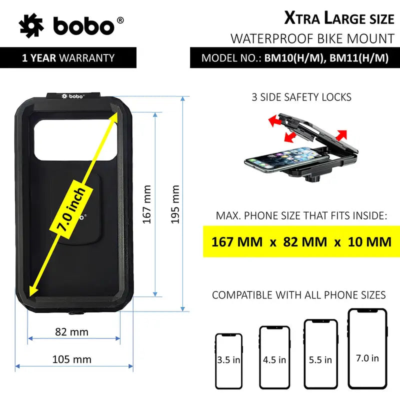 Bobo BM10H Full Waterproof Phone Holder