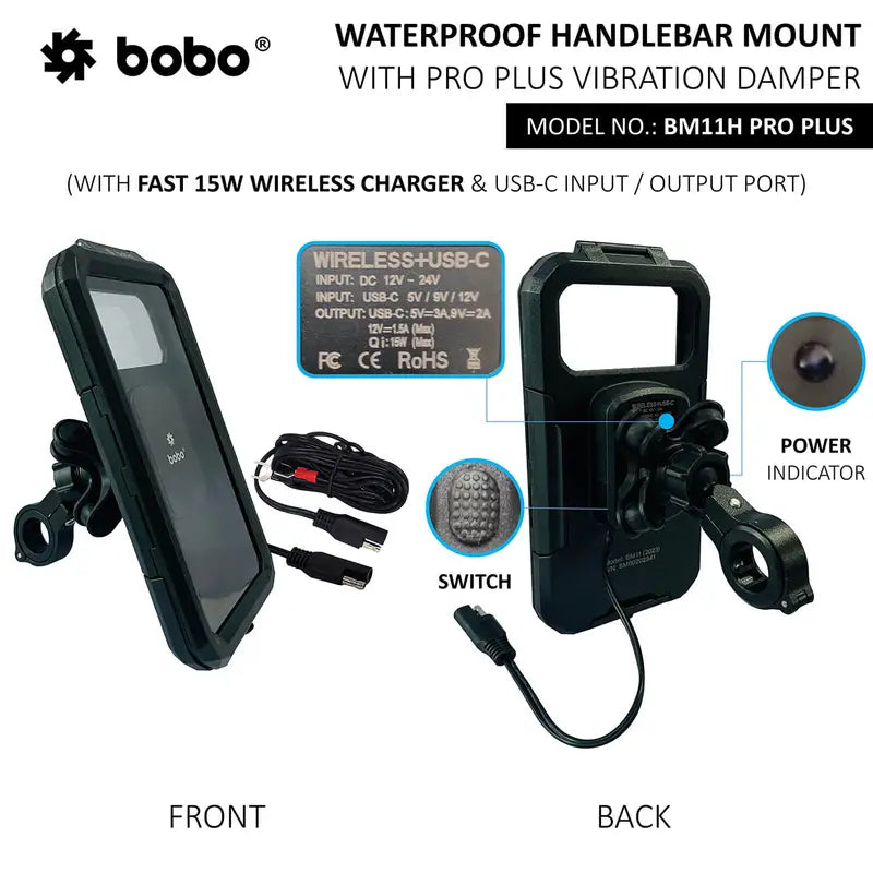 Bobo BM11H Pro Plus Fully Waterproof Phone Holder