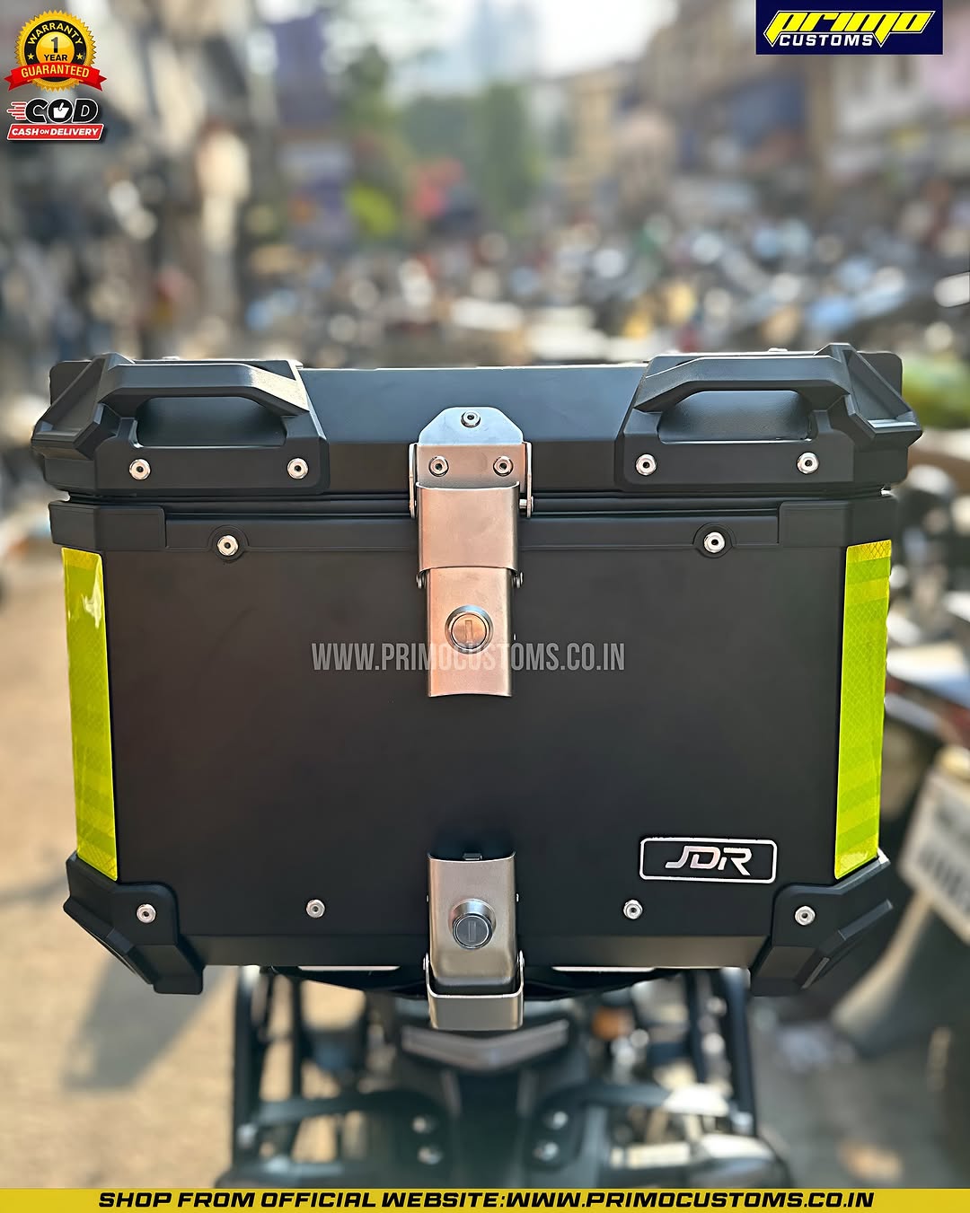 JDR 45 LITRES ALUMINIUM TOP BOX