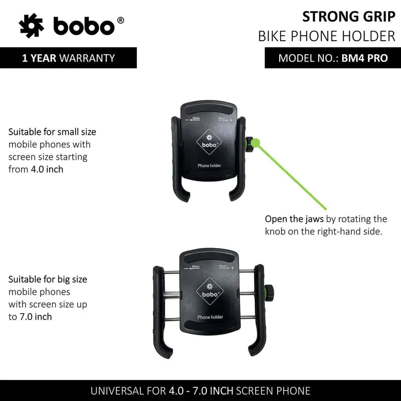 Bobo BM4 Pro Jaw-Grip Mobile Holder