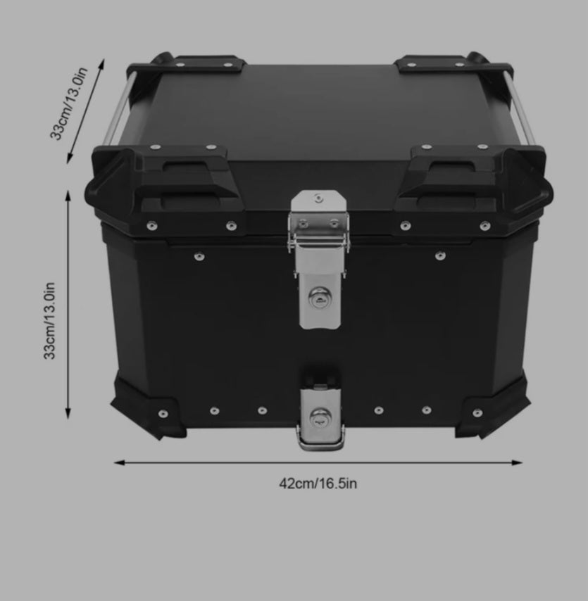 Fauvism 45 Liters Aluminium Top Box Black