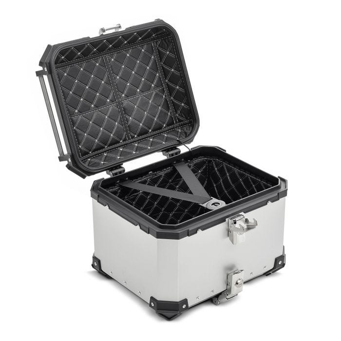 Fauvism 45 Liters Aluminium Top Box Silver
