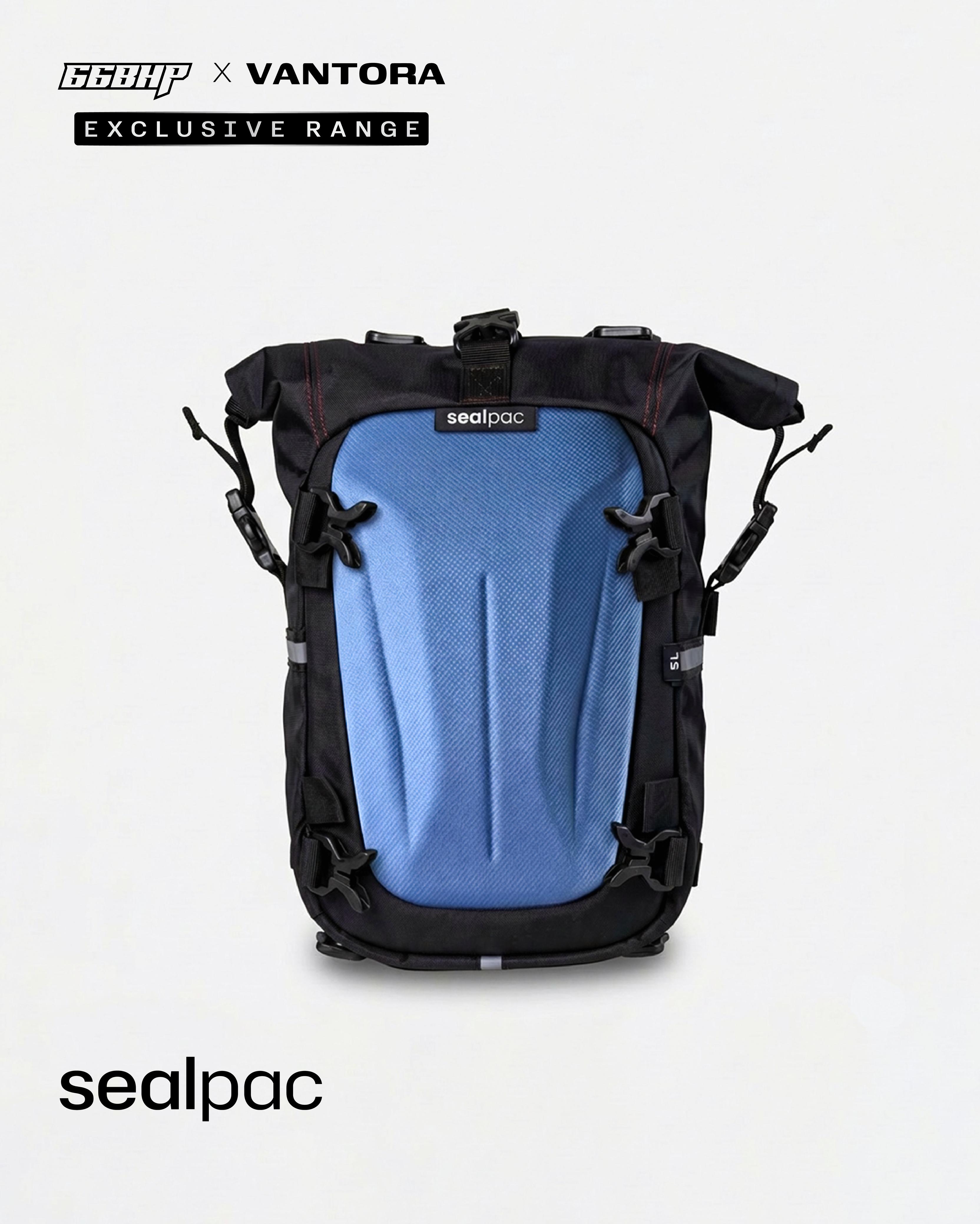 66BHP x Vantora Sealpac Waterproof Motorcycle Dry Bag | Tail Bag, Saddle Bag & Crash Guard Mount