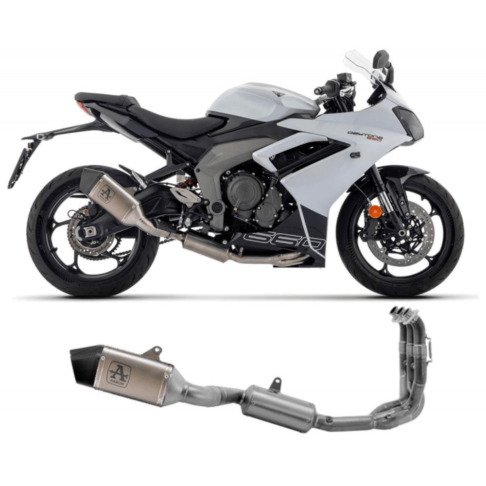 Triumph Daytona 660 2024+ Arrow Veloce Titanium Full Exhaust System – 71007VL