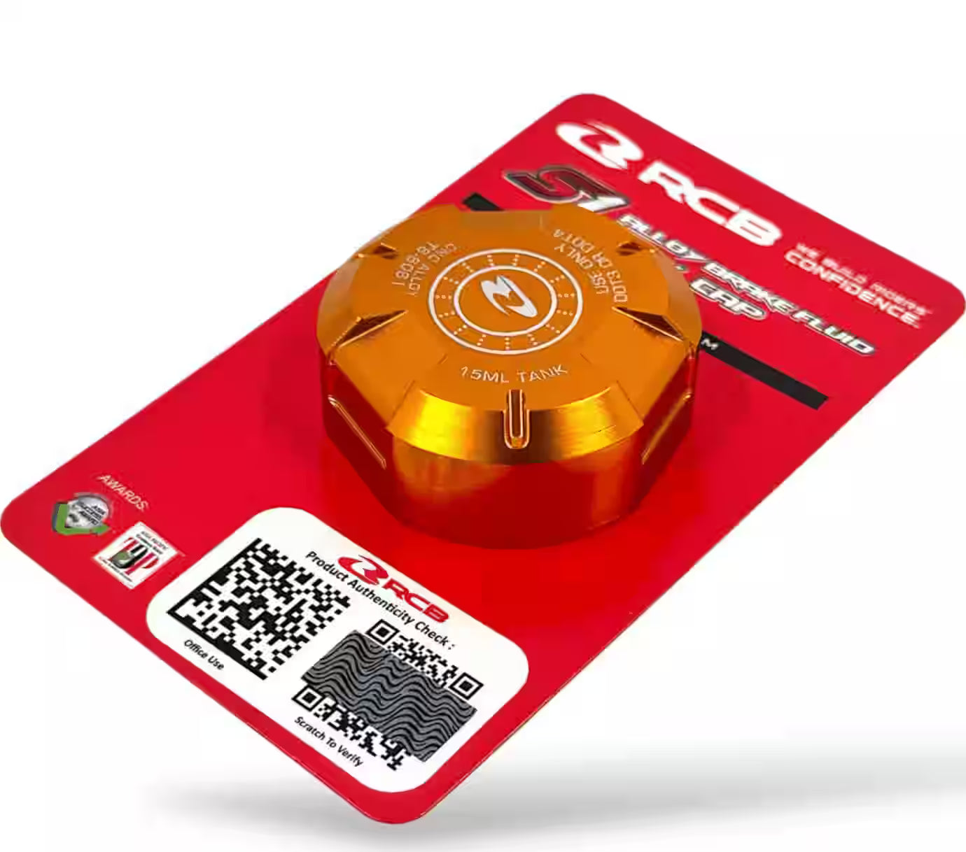 RCB S1 ALLOY BRAKE FLUID TANK CAP 15 ml